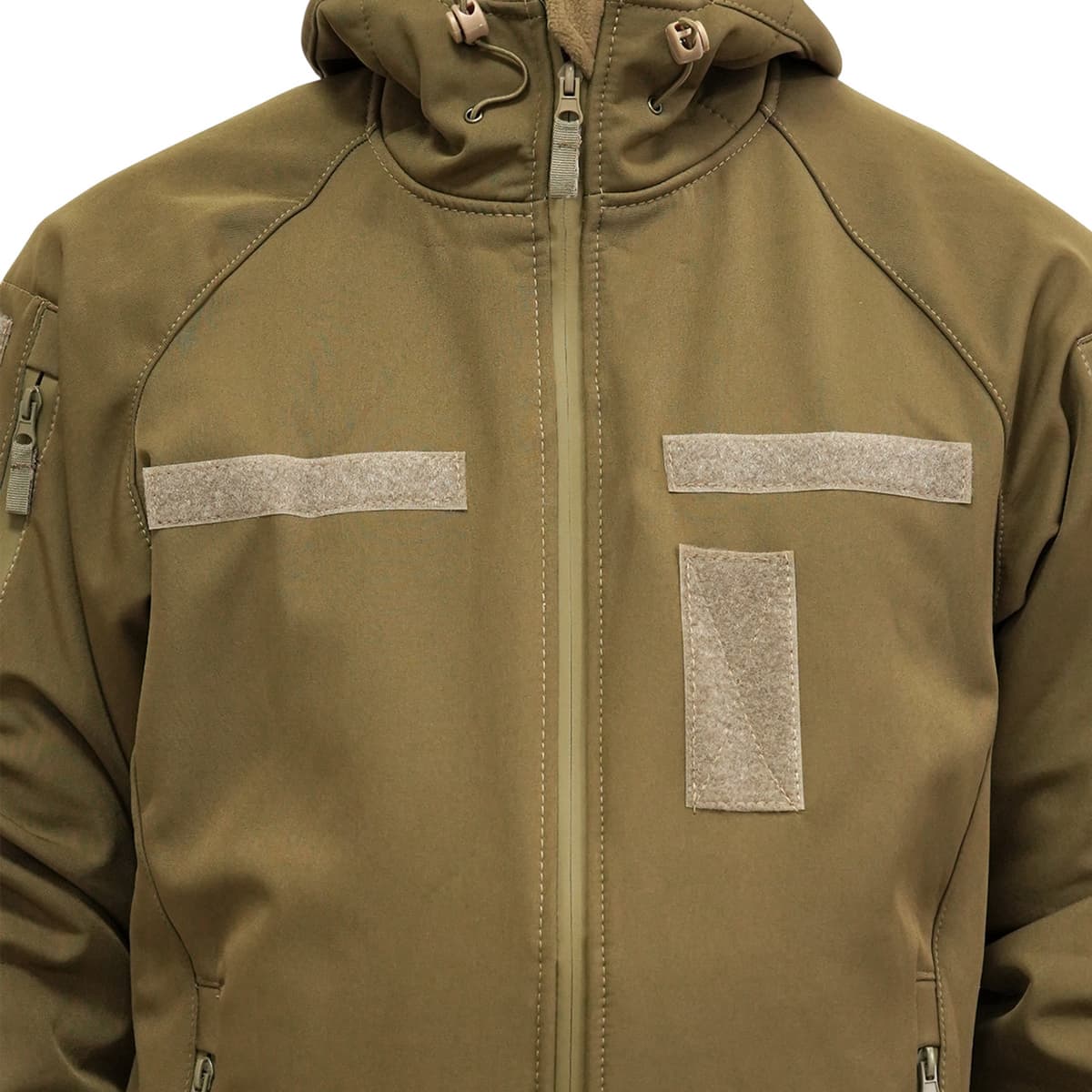 Куртка Windproof Softshell вітрозахисна (койот), водостійка, фліс 320 г/м² — фото 4
