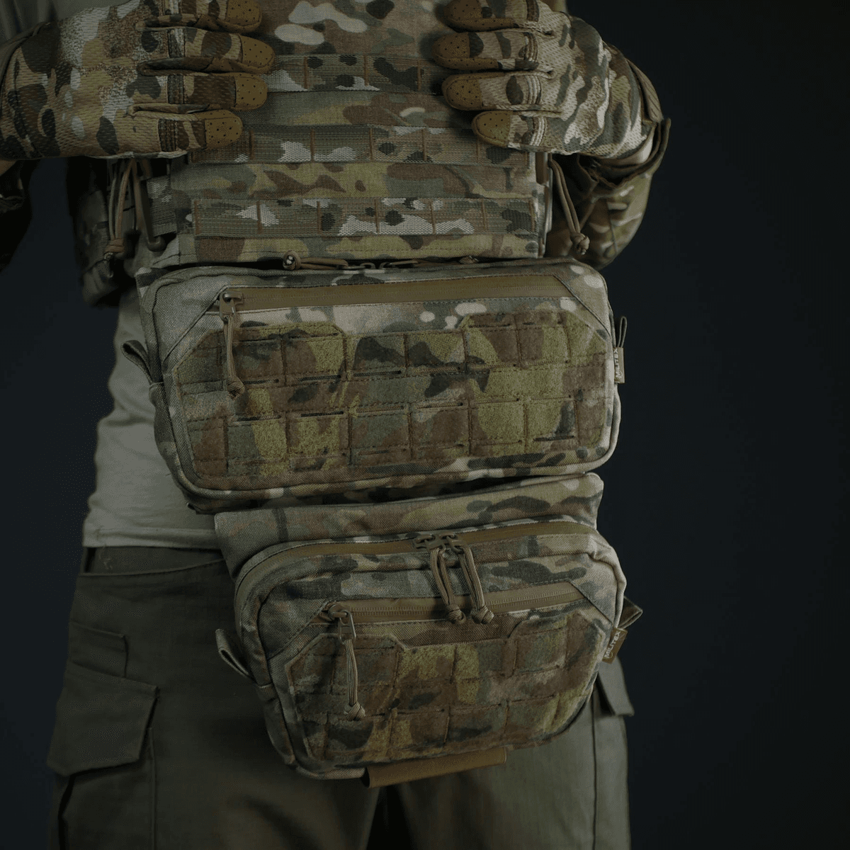 Комплект (захист живота + сумка) Militex Cordura original USA Мультикам розмір (M) — фото 7