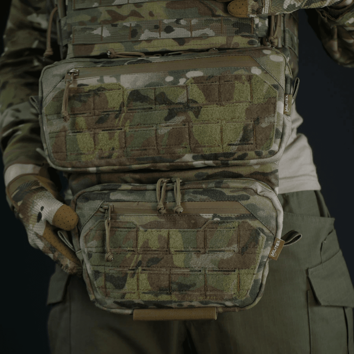 Комплект (захист живота + сумка) Militex Cordura original USA Мультикам розмір (M) — фото 8