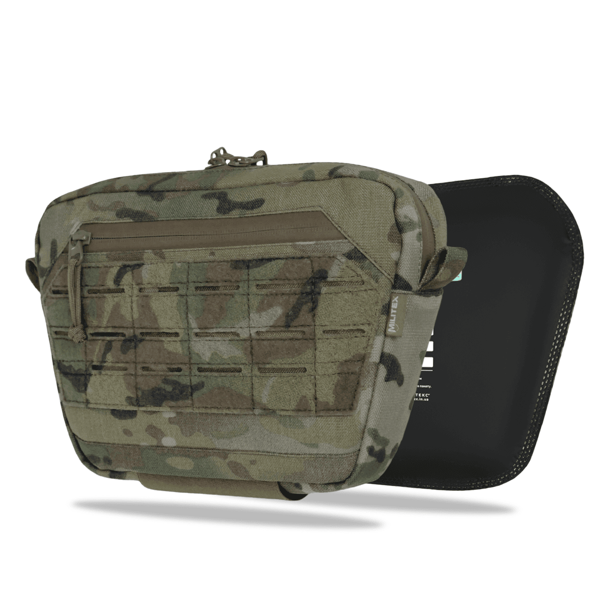 Комплект сумка-напашник M Мультикам + балістичним захистом 2 класу Cordura original USA Militex
