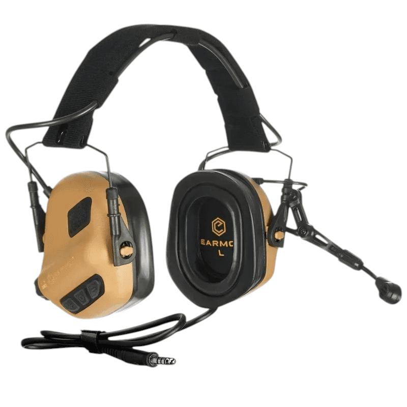 Активні Навушники Earmor M32X PLUS з мікрофоном Coyote Brown (2 види кріплень) — фото 3
