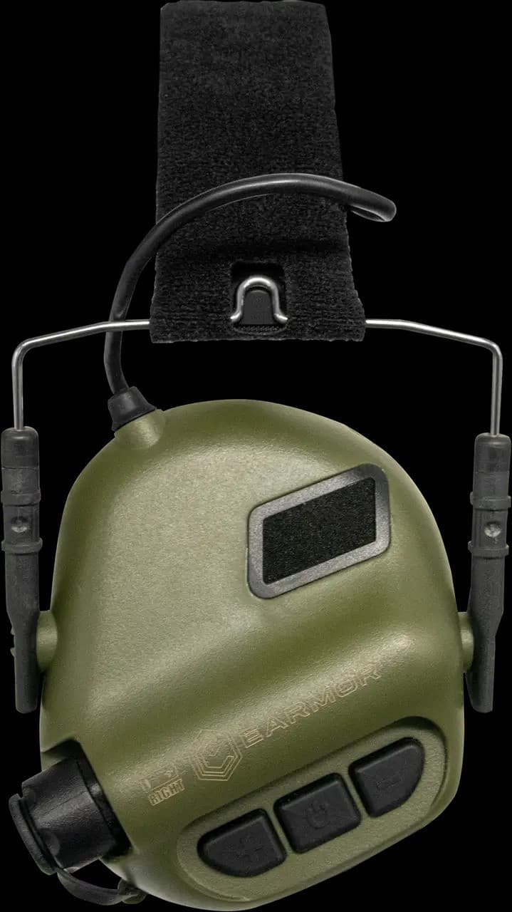 Тактичні навушники EARMOR M31 Olive з універсальним кріпленням — фото 2