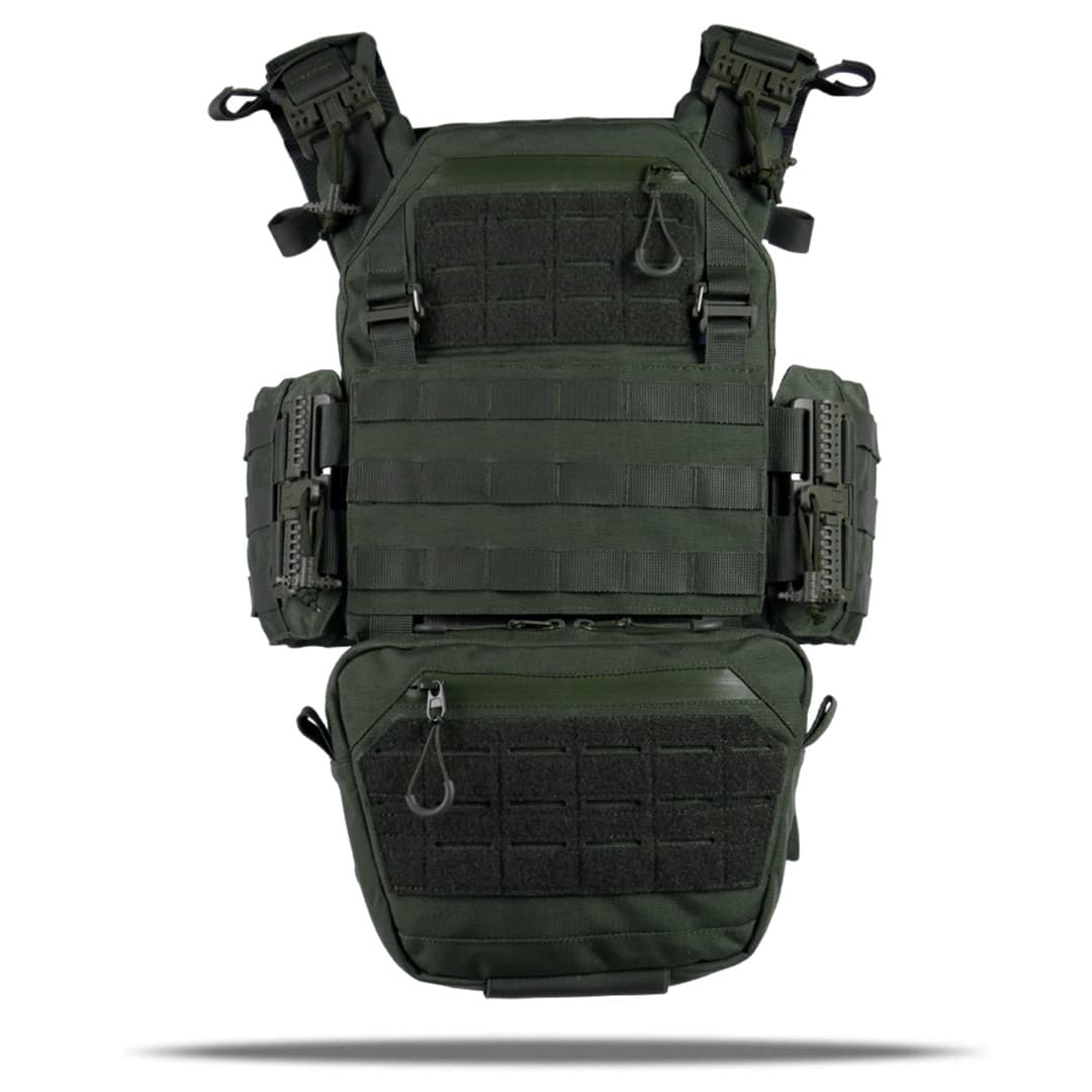 Комплект плитоноска Kiborg Gen.2 + 2 підсумки з балістичним захистом 2 класу — Хакі — фото 2