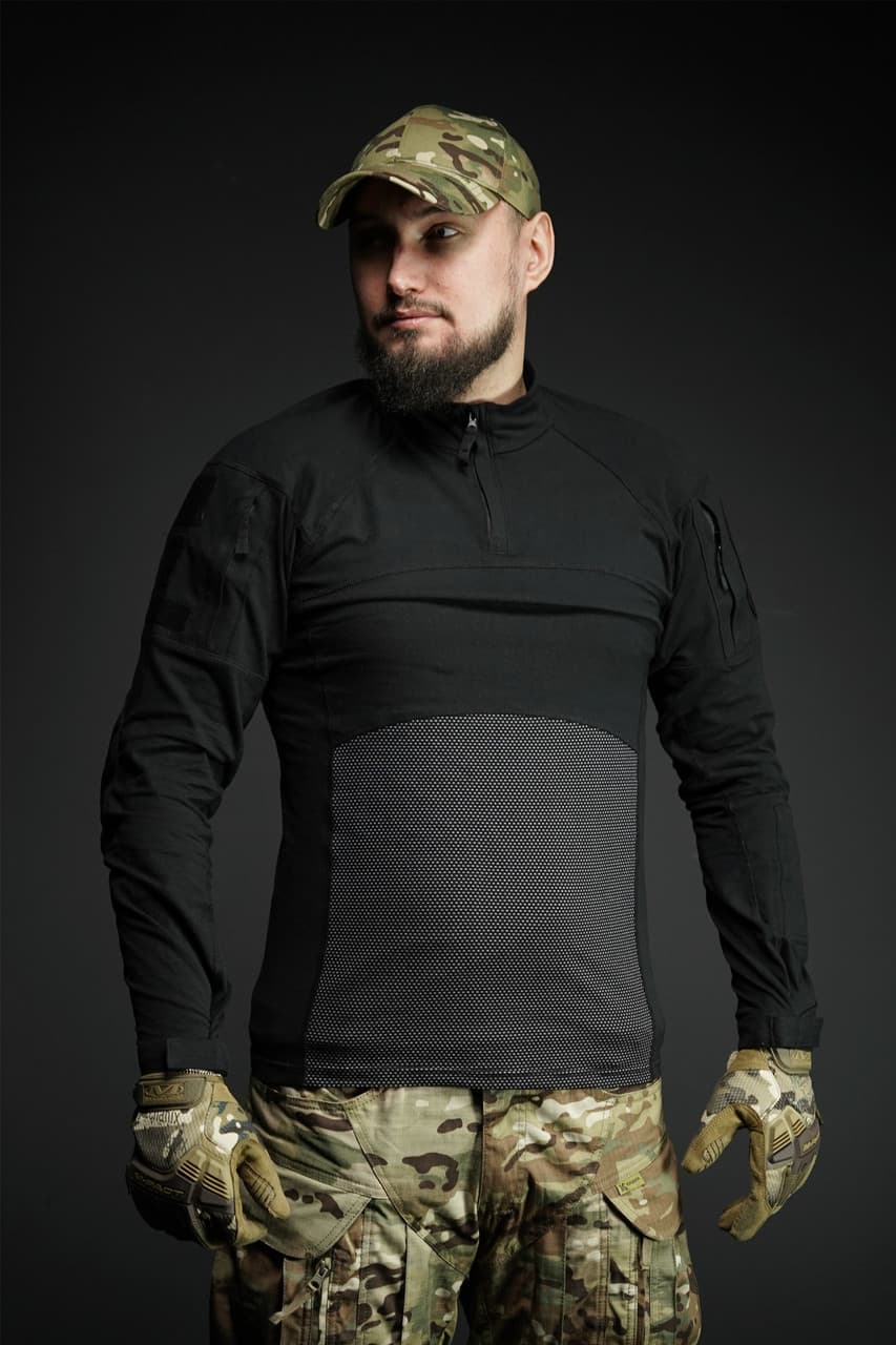 Бойова сорочка Tactical Series Long Sleeve з довгим рукавом та кишенями на плечах — фото 6