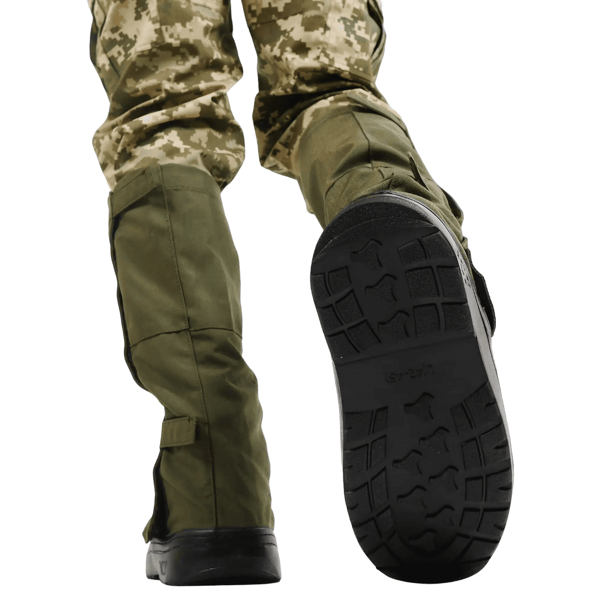 Бахіли тактичні водозахисні на взуття олива M (39-42) — фото 5