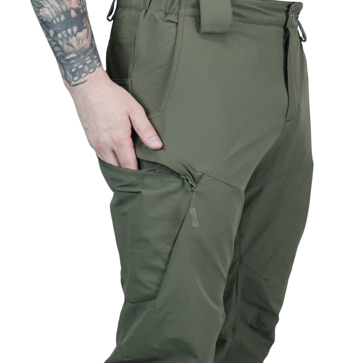 Тактичні літні штани GECON BR | Nylon-Stretch | Колір олива — фото 5