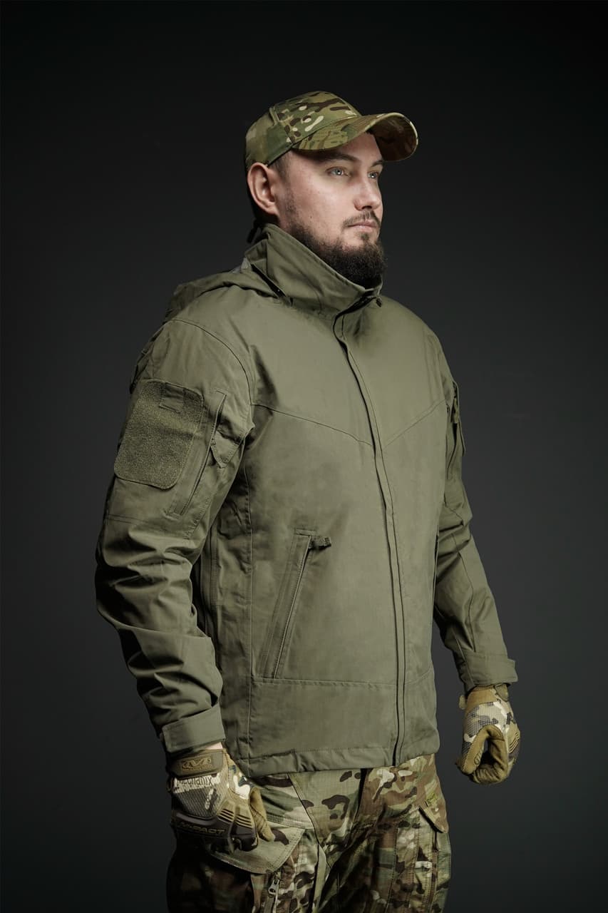 Демісезонна тактична куртка YINREN Delta Eagle Gen 3 ріп-стоп олива — фото 7
