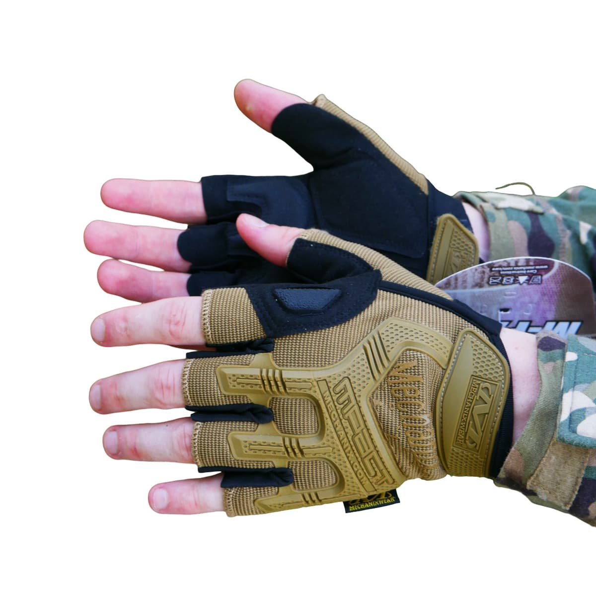 Безпалі рукавиці койот Mechanix MXK-2 — фото 3