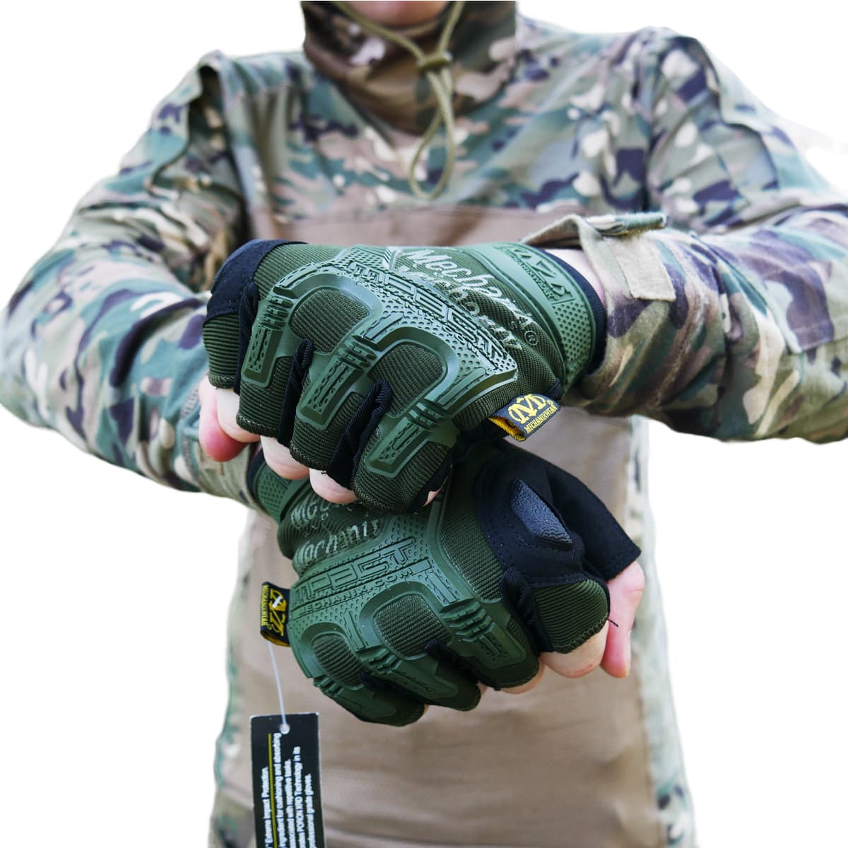 Безпалі рукавиці олива Mechanix MXK-2 — фото 3