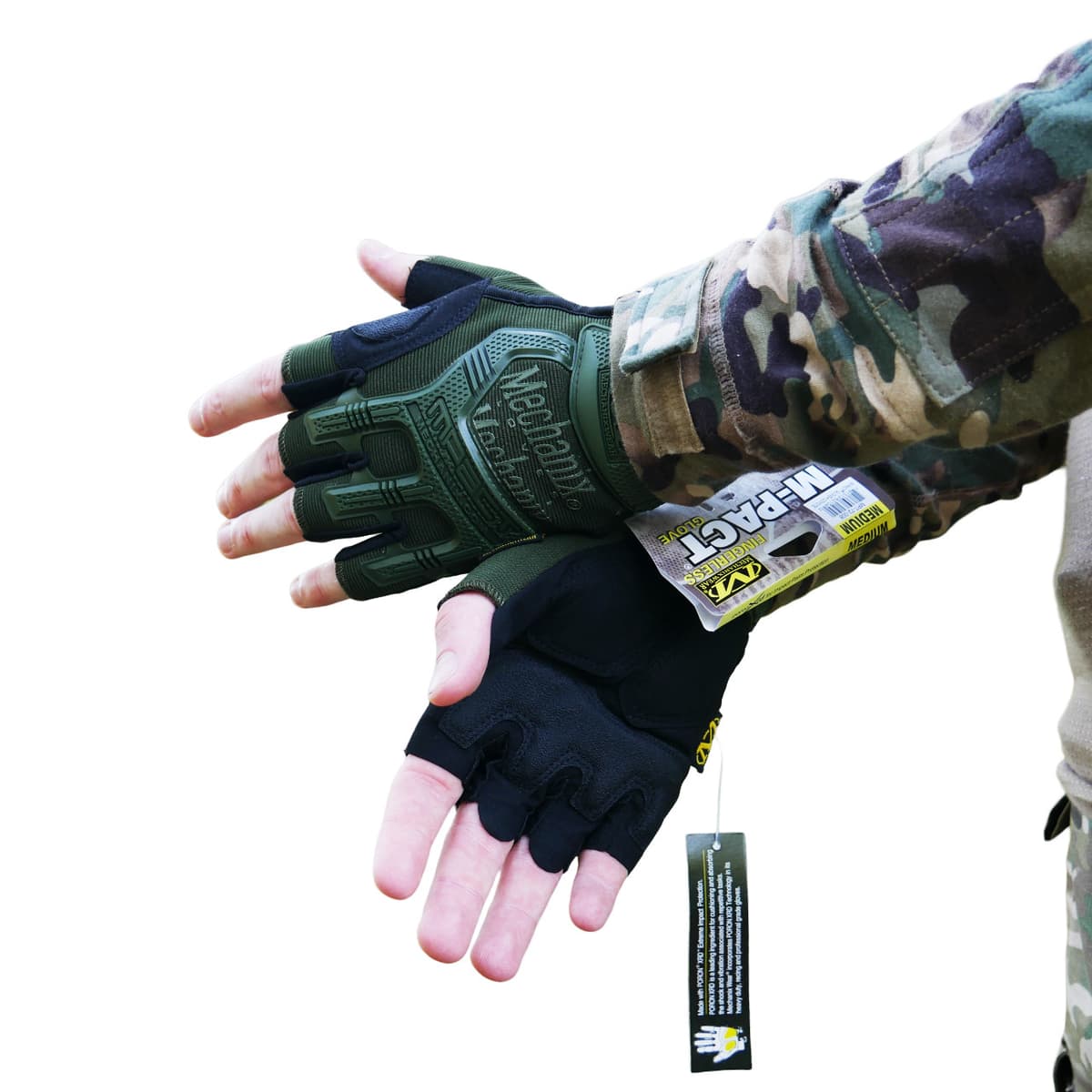 Безпалі рукавиці олива Mechanix MXK-2 — фото 4