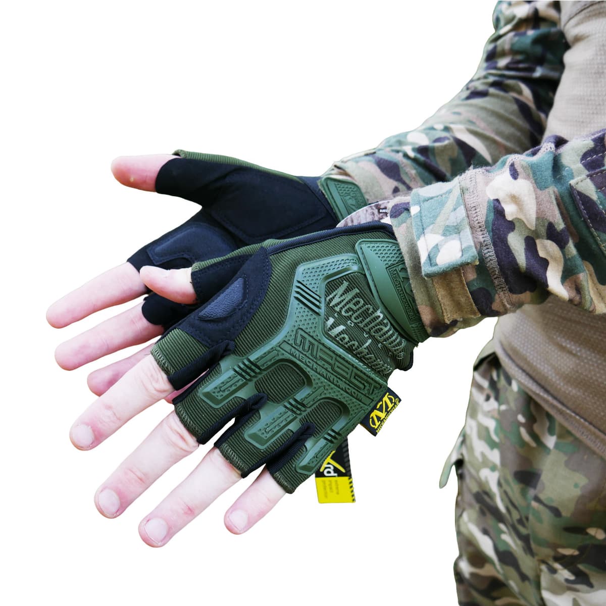 Безпалі рукавиці олива Mechanix MXK-2 — фото 1
