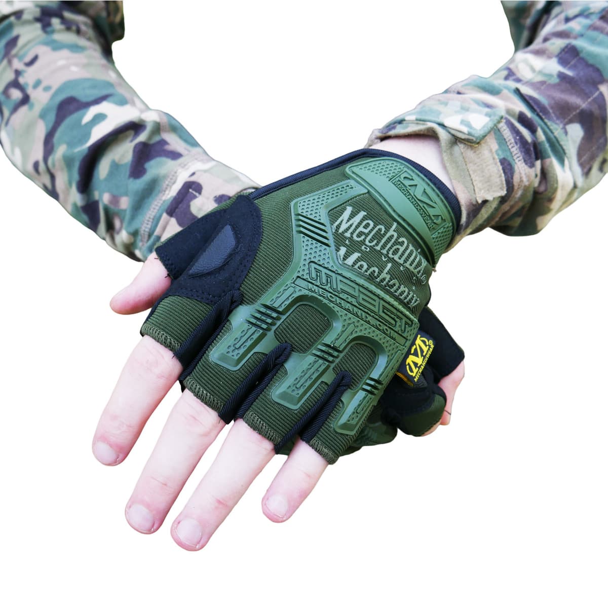 Безпалі рукавиці олива Mechanix MXK-2 — фото 2