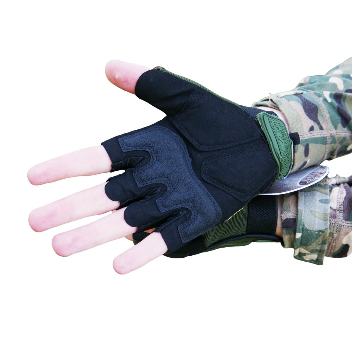Безпалі рукавиці олива Mechanix MXK-2 — фото 5