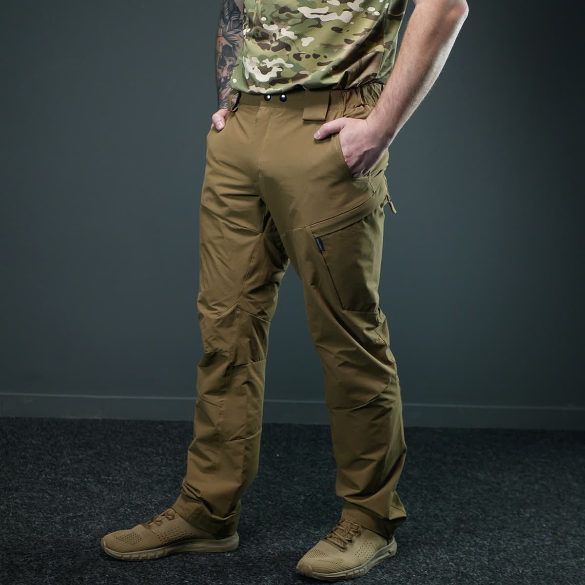 Тактичні літні штани GECON BR | Nylon-Stretch | Колір койот — фото 6