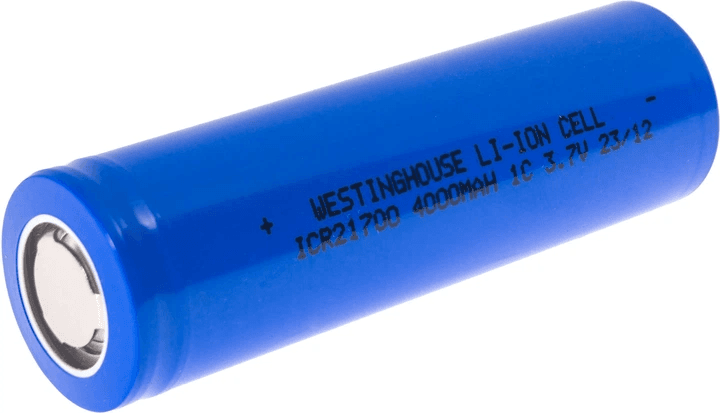 Акумулятор Westinghouse ICR21700 4000 mAh 3.7V Li-ion без плати захисту Flat Top — фото 2