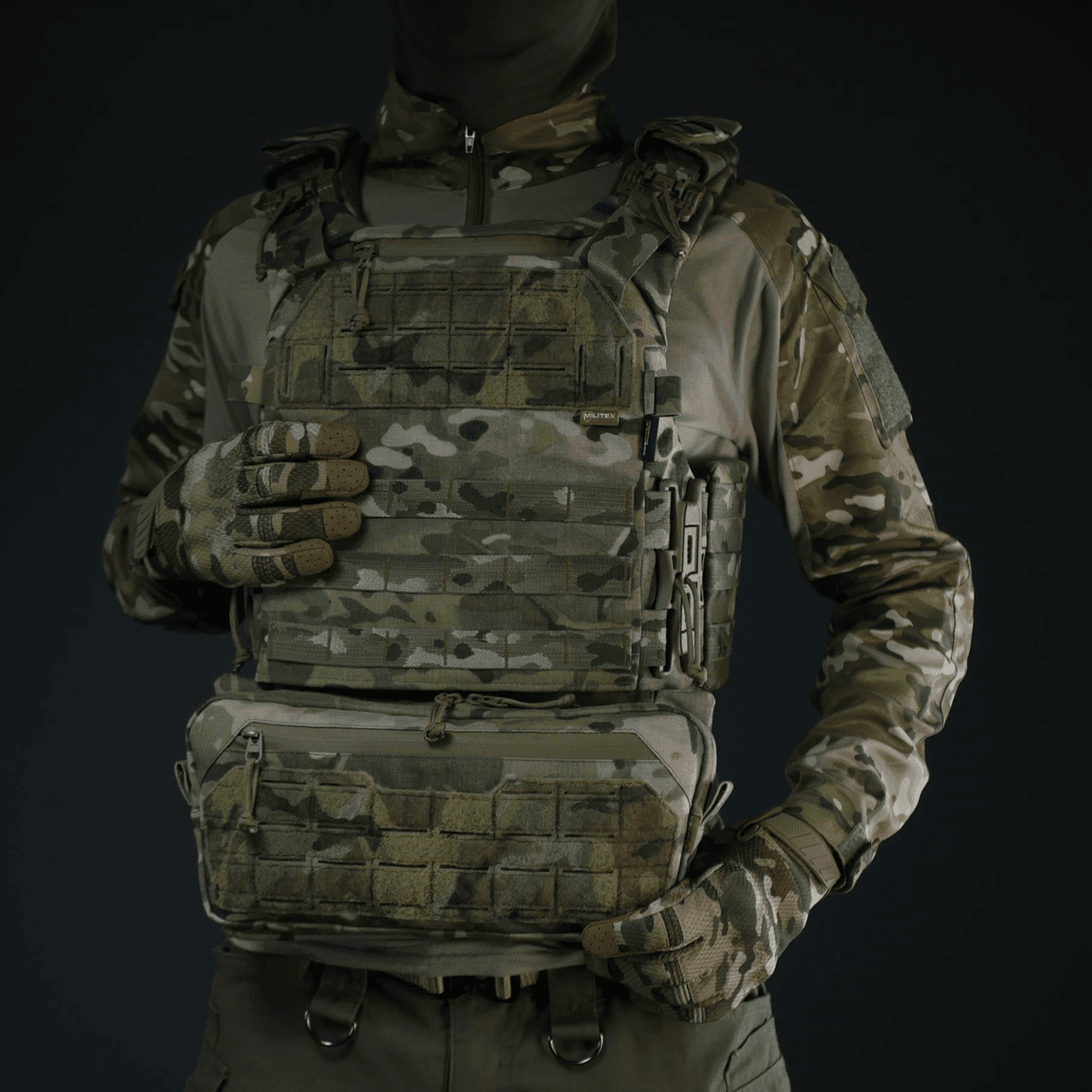 Підсумок під захист живота Militex Мультикам з Cordura original USA (L) з балістичним захистом 2 класу — фото 7