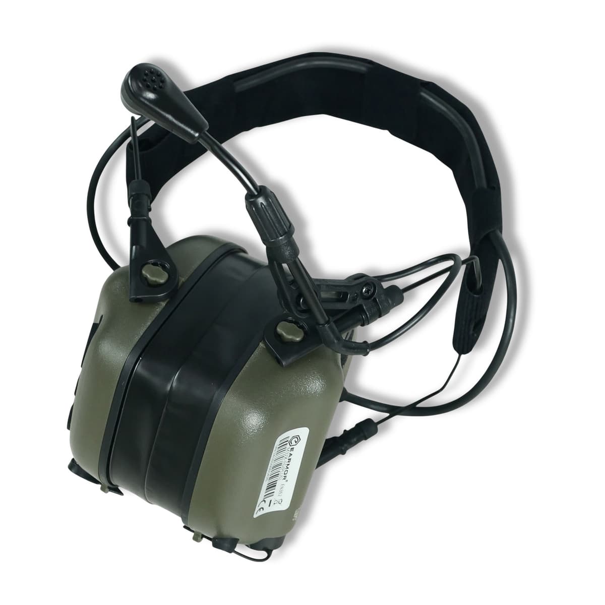 Навушники активні з гарнітурою Earmor M32X PLUS, олива — фото 2