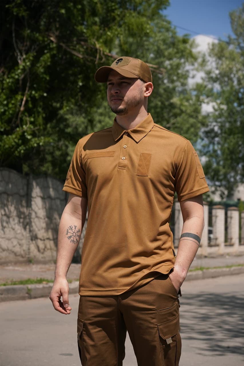 Тактична футболка-поло Coolpass – комфорт і функціональність у кожному русі — фото 7