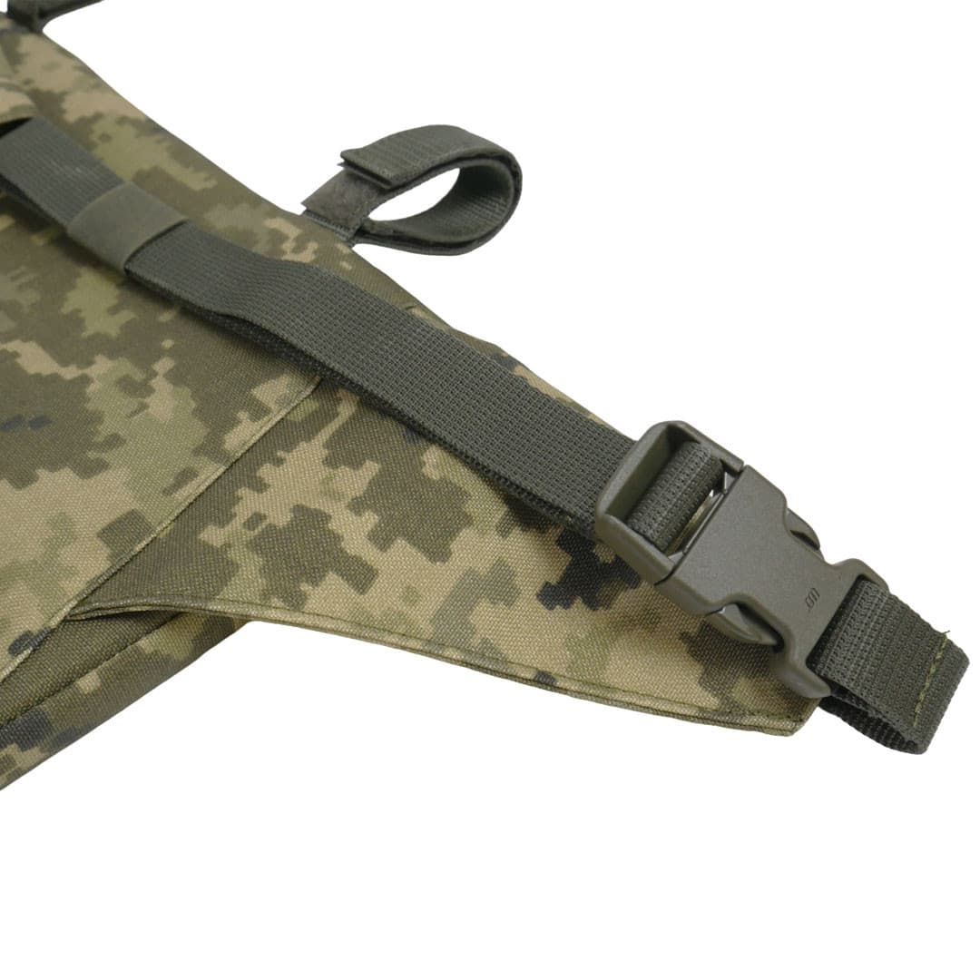 Каремат-сидушка Kiborg з балістичним пакетом 1 клас захисту Militex 20mm Cordura Pixel — фото 4