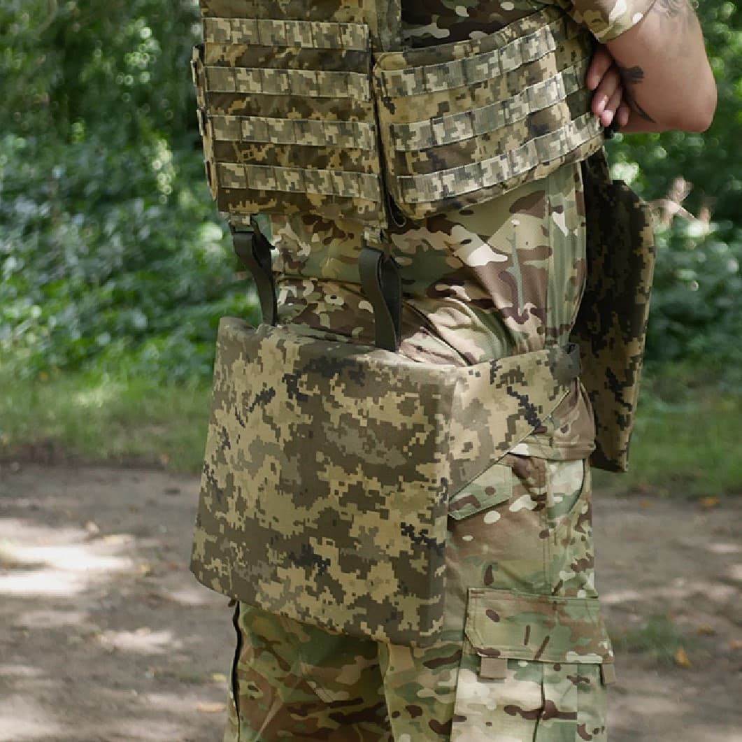 Каремат-сидушка Kiborg 20mm (посилена) Cordura Pixel під бронепакет — фото 5