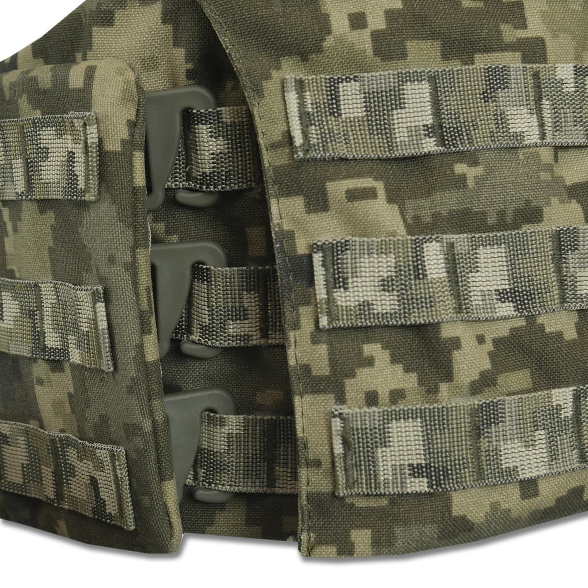 Бронежилет піксель (L) Kiborg Modular X-1 (збільшена площа захисту) з балістичним пакетом Militex, 2 клас — фото 5