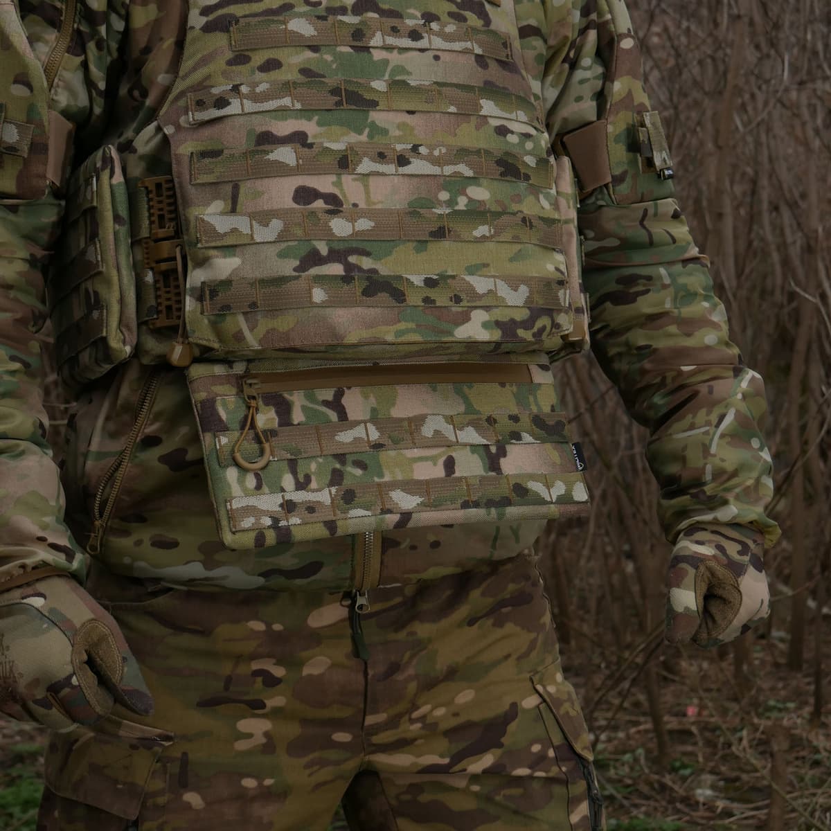 Захист живота (кишківник) з балістичним пакетом 1 клас захисту Militex cordura USA Multicam — фото 7