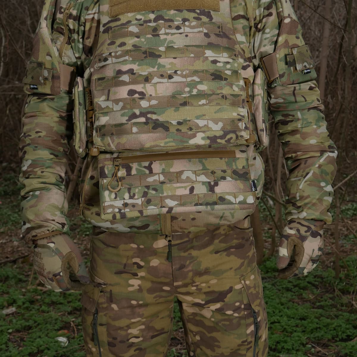 Захист живота (кишківник) з балістичним пакетом 1 клас захисту Militex cordura USA Multicam — фото 8