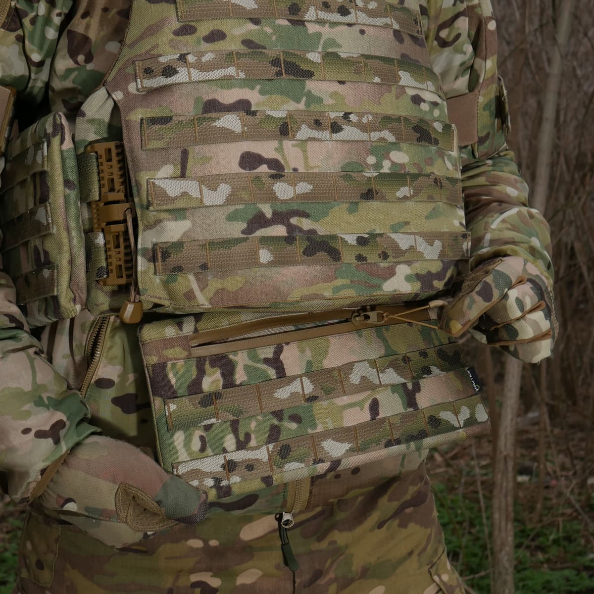 Захист живота (кишківник) з балістичним пакетом 1 клас захисту Militex cordura USA Multicam — фото 9