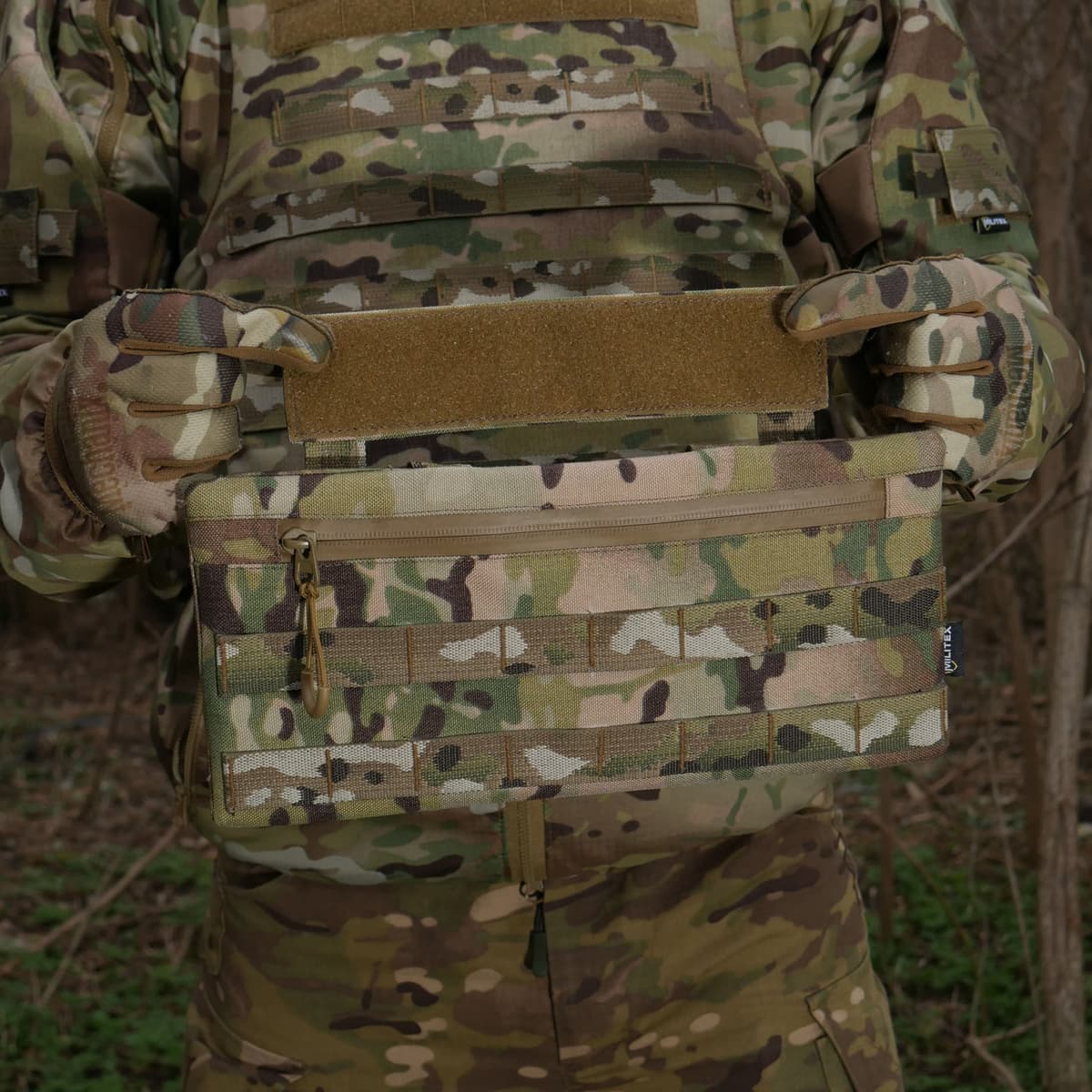 Захист живота (кишківник) з балістичним пакетом 1 клас захисту Militex cordura USA Multicam — фото 10