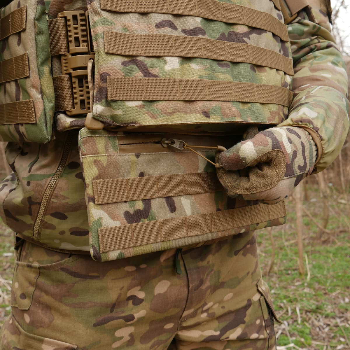 Захист живота (кишківник) Kiborg з балістичним пакетом 1 клас захисту Militex Multicam — фото 8