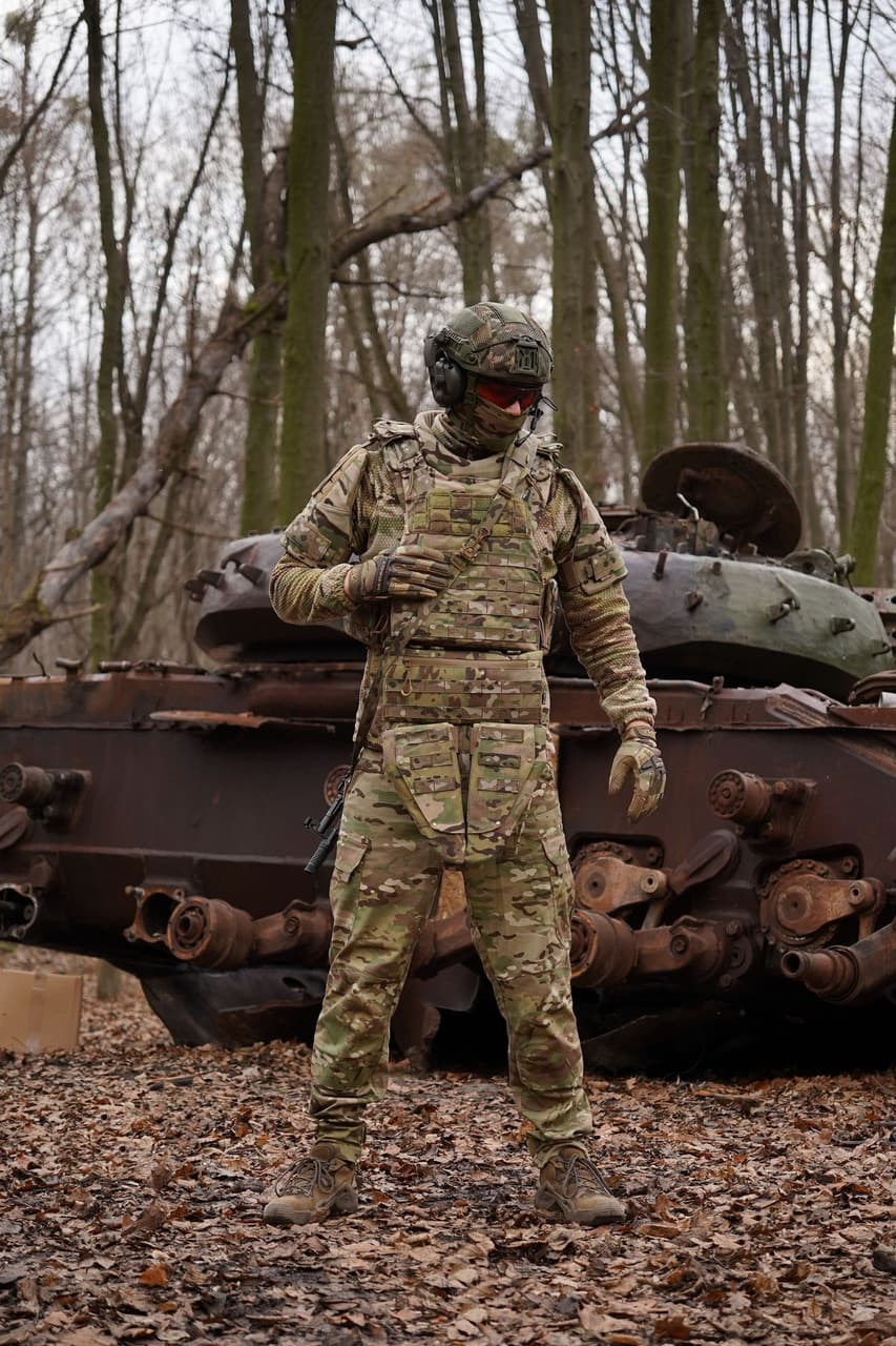 Захист паху (напашник) потрійний з балістичним пакетом 1 клас захисту Militex cordura USA Multicam — фото 8