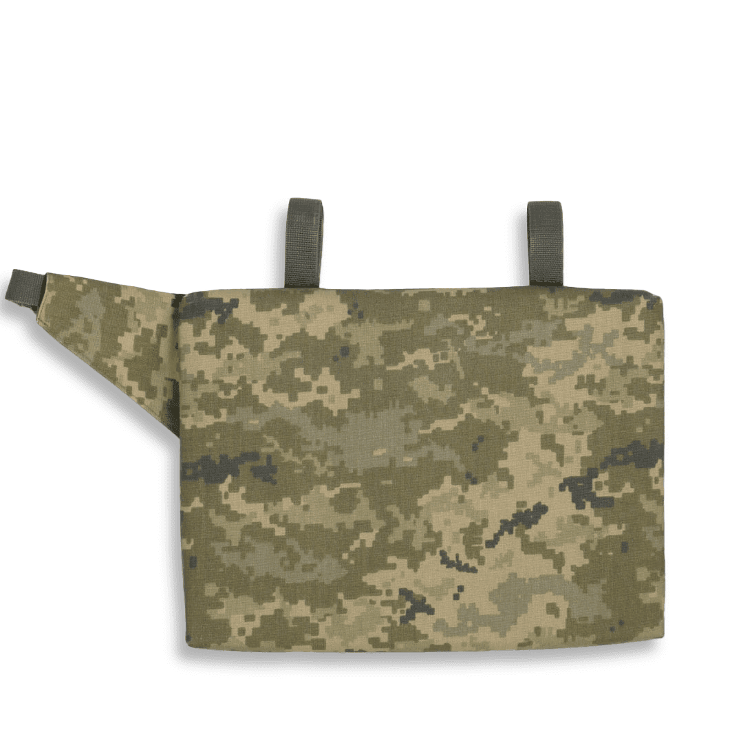 Каремат-сидушка Kiborg з балістичним пакетом 1 клас захисту Militex 20mm Cordura Pixel — фото 3