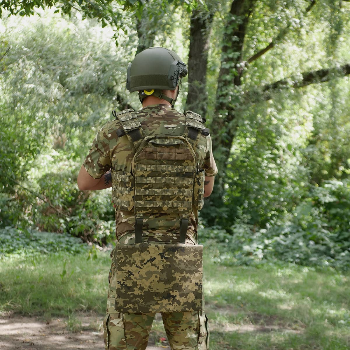 Каремат-сидушка Kiborg з балістичним пакетом 1 клас захисту Militex 20mm Cordura Pixel — фото 7