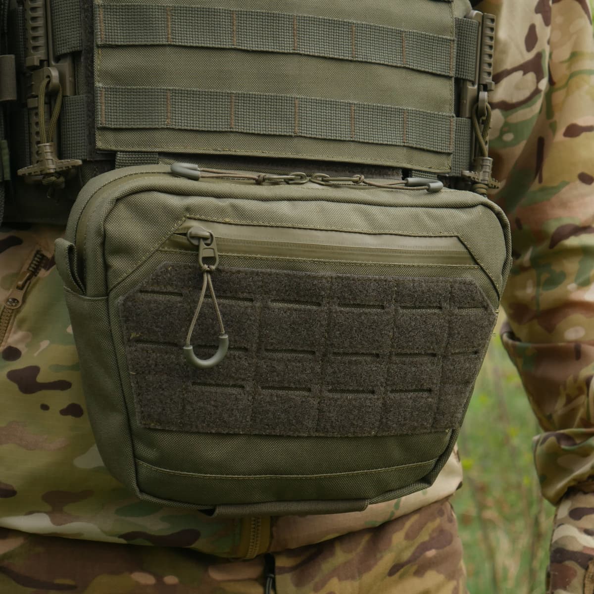 Сумка-напашник XL з балістичним пакетом 1 клас захисту Kiborg GU Сordura Khaki — фото 8