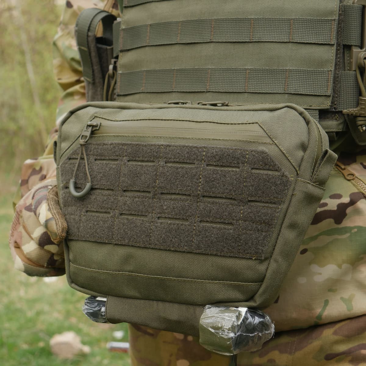 Сумка-напашник XL з балістичним пакетом 1 клас захисту Kiborg GU Сordura Khaki — фото 10