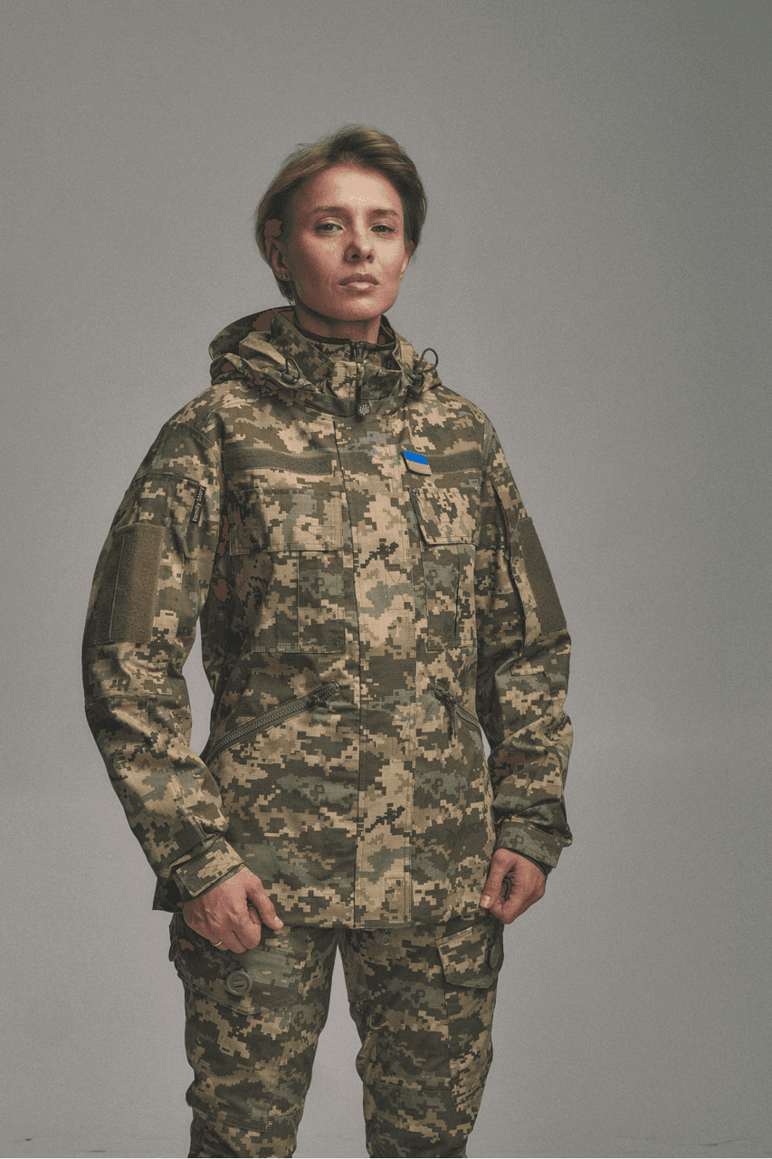 Жіноча тактична куртка FC Combat Fit, піксель — фото 2