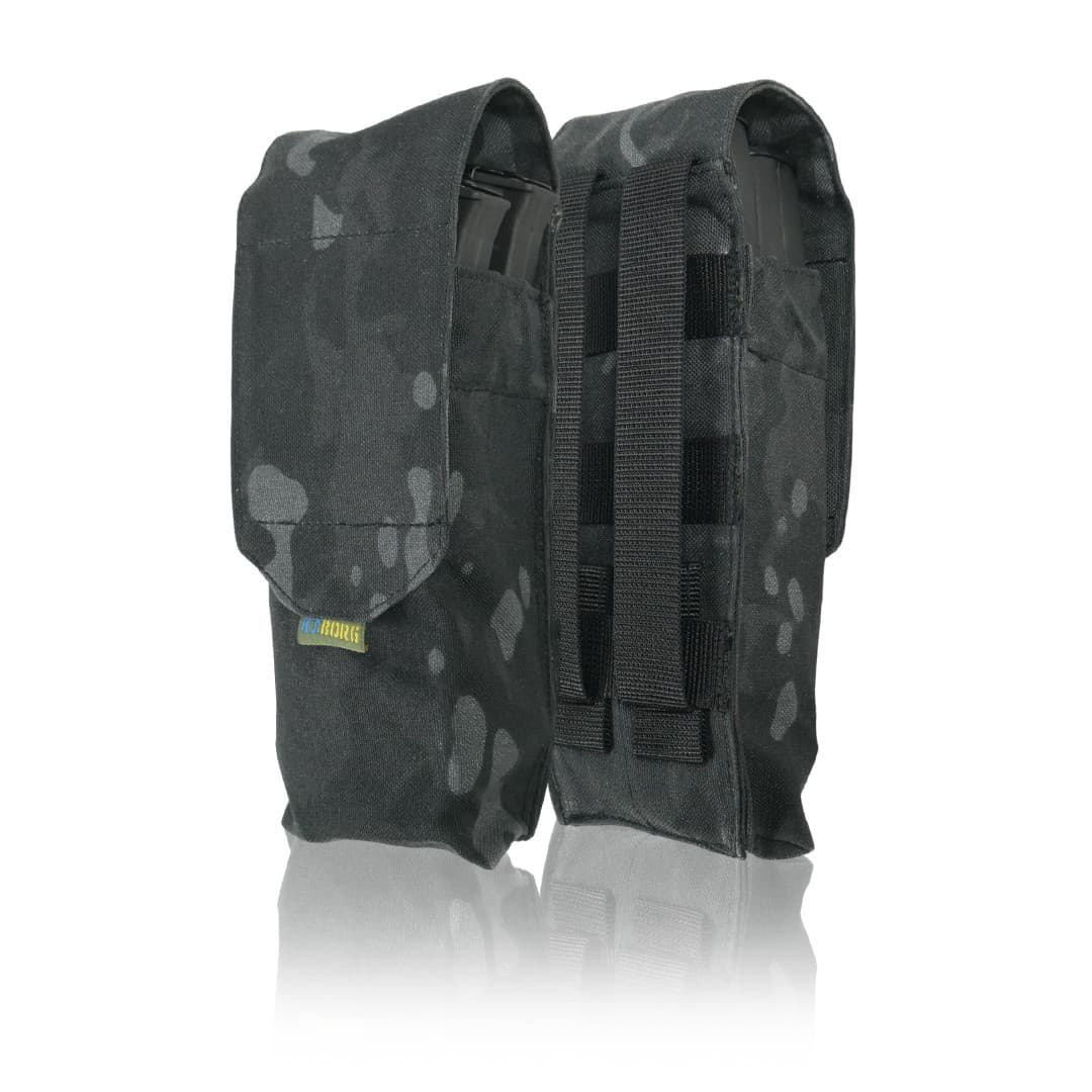 Підсумок під 2 магазина Kiborg GU Double Mag Pouch Чорний мультикам