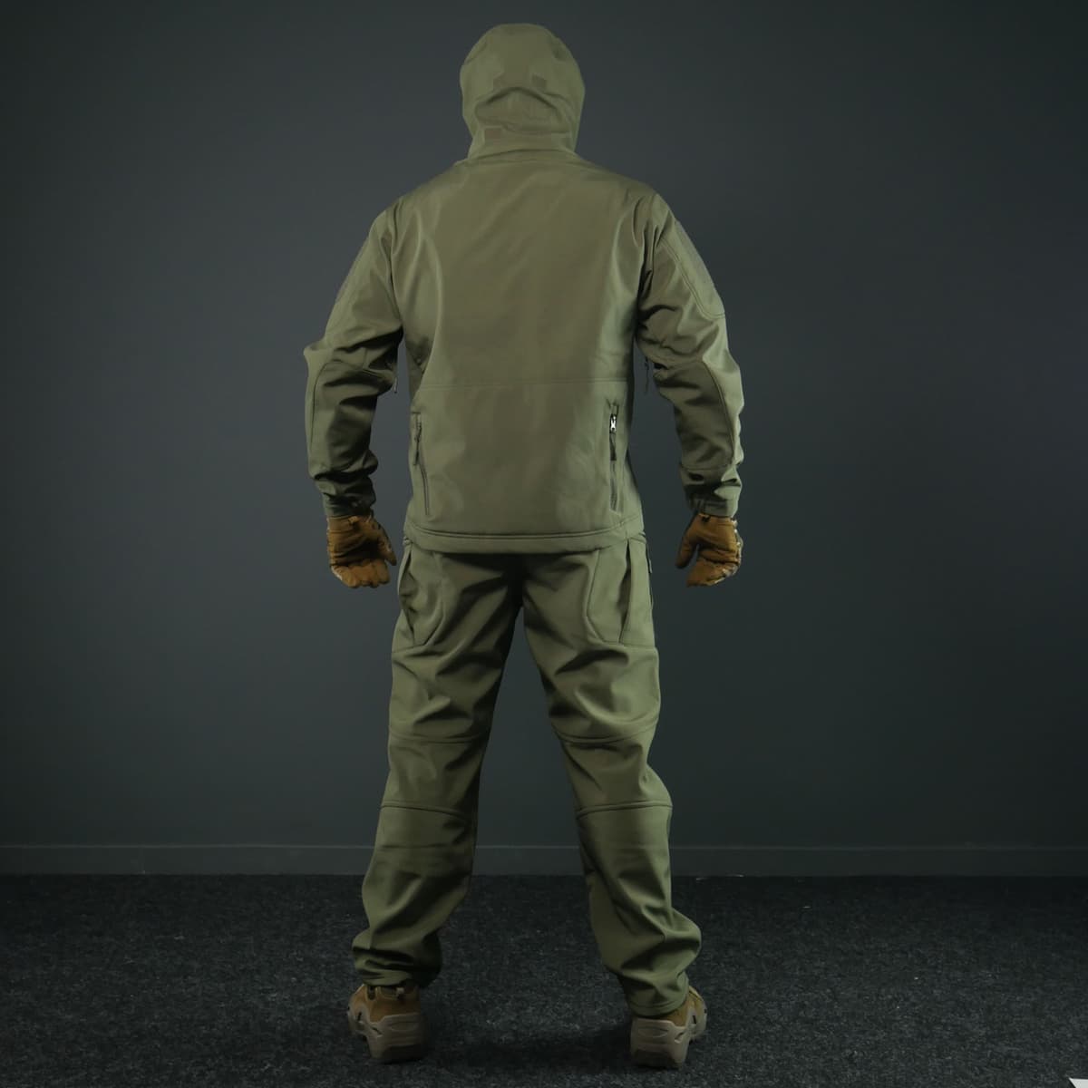 Тактичний демісезонний костюм Softshell Олива — фото 8