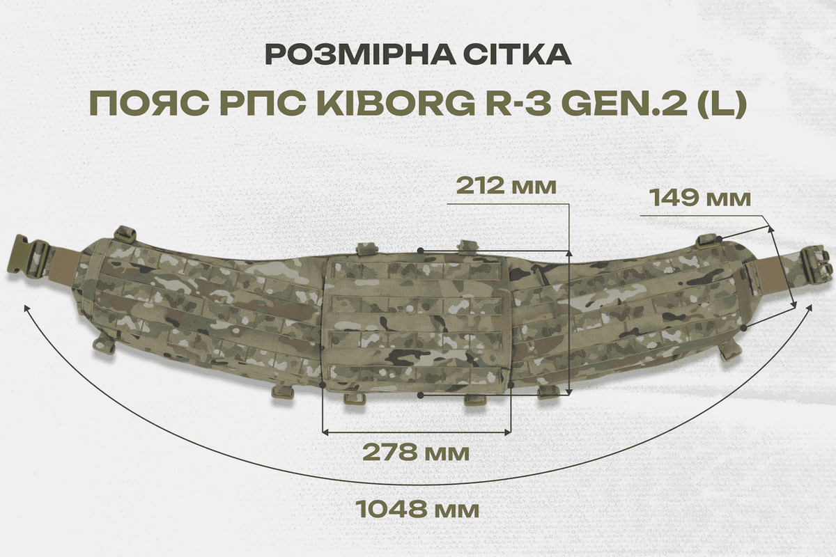 Пояс для розвантаження РПС Kiborg R-3 GEN.2 Піксель — L — фото 10