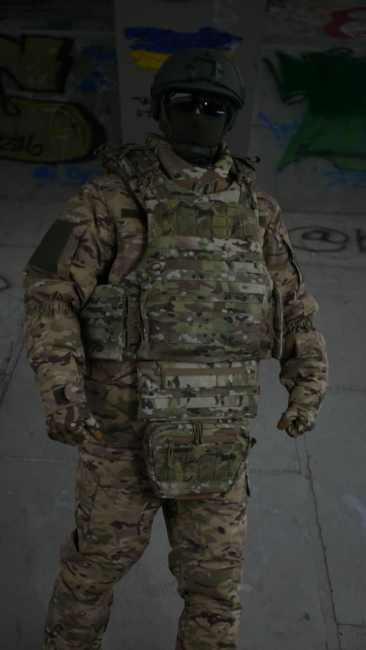 Сумка-напашник з балістичних захистом 2 клас Militex XL Cordura original USA Мультикам — фото 8