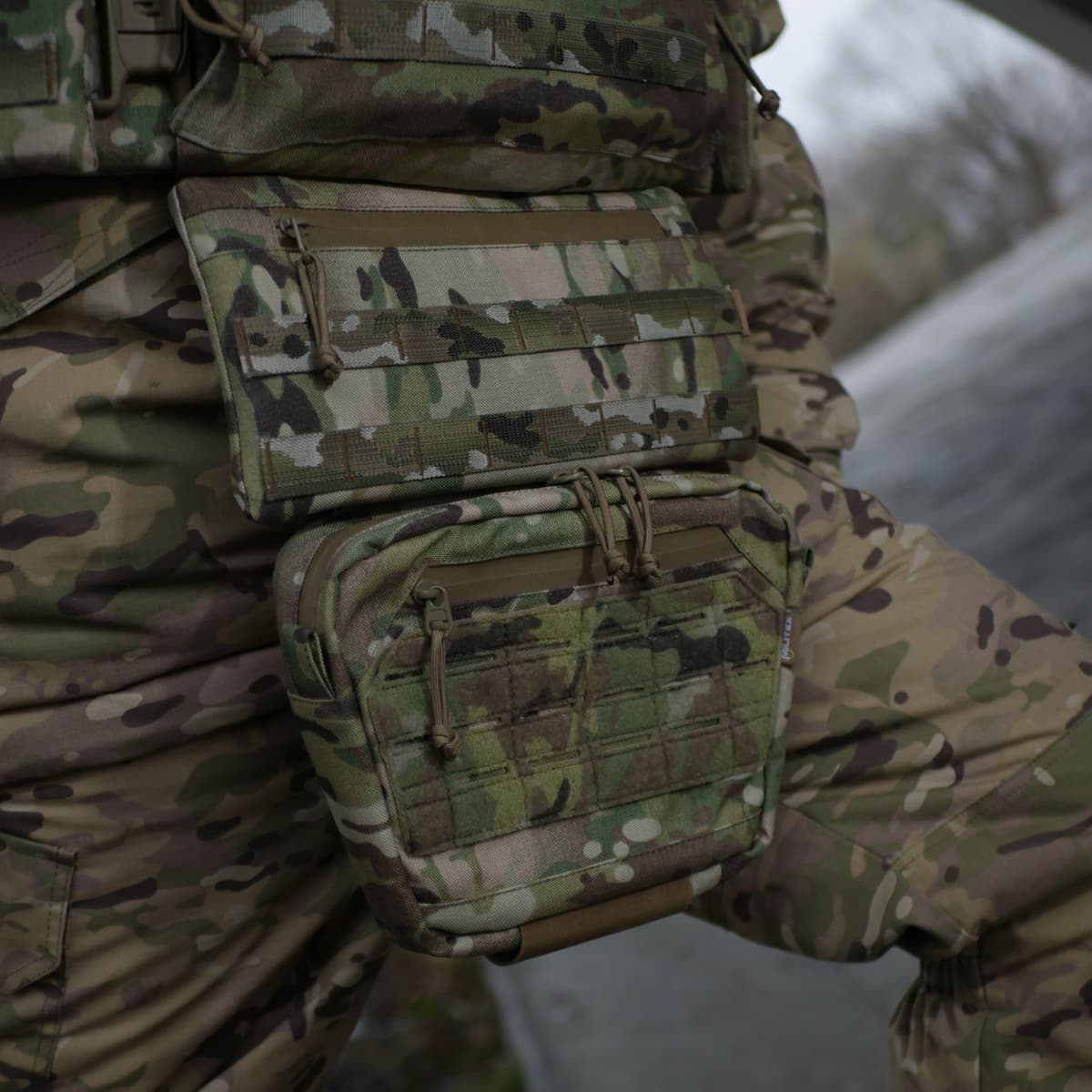 Сумка-напашник з балістичних захистом 2 клас Militex XL Cordura original USA Мультикам — фото 9