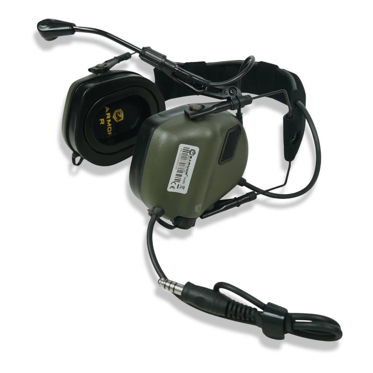 Цифрові активні ззахисні навушники Earmor M32 PLUS Олива — фото 4