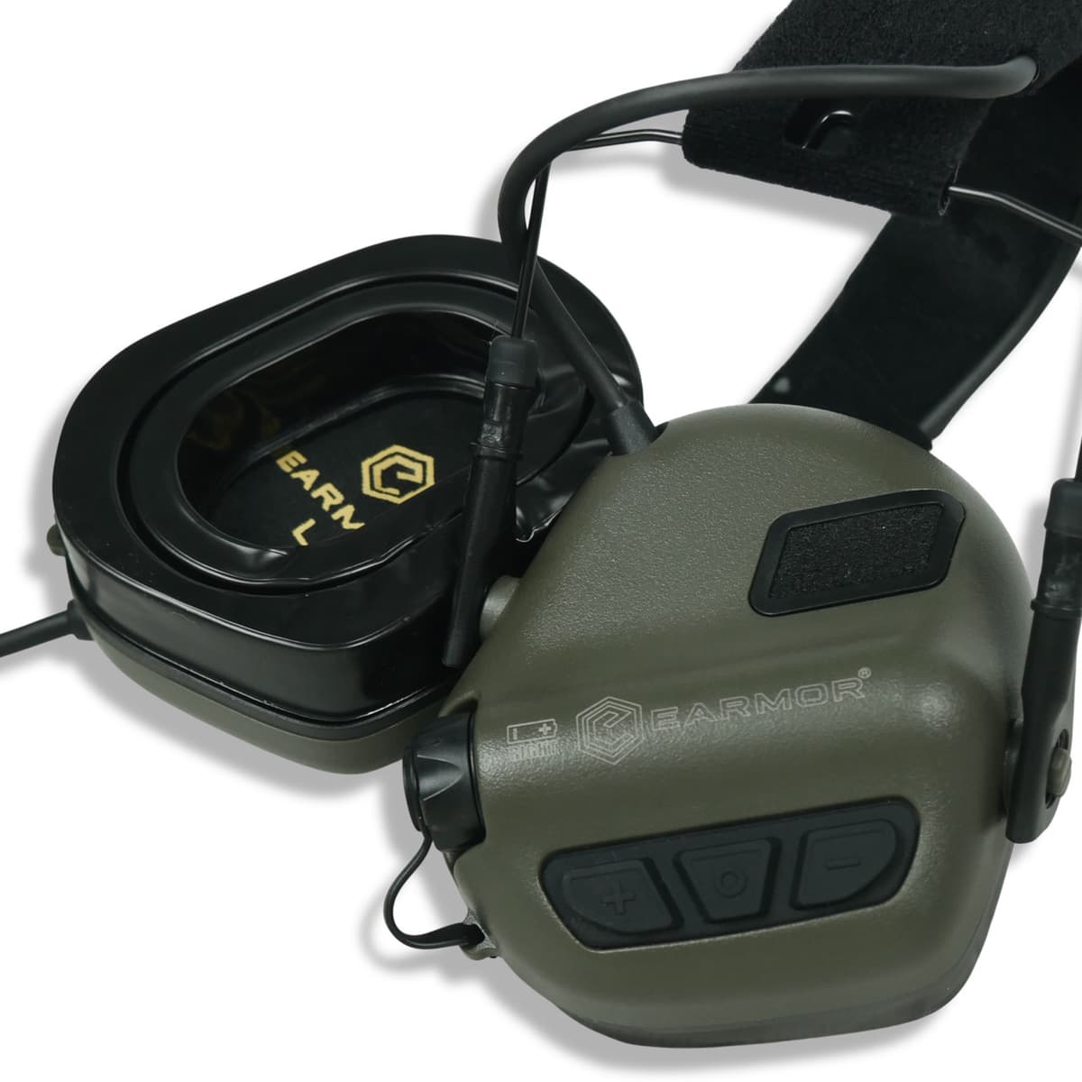 Цифрові активні ззахисні навушники Earmor M32 PLUS Олива — фото 6