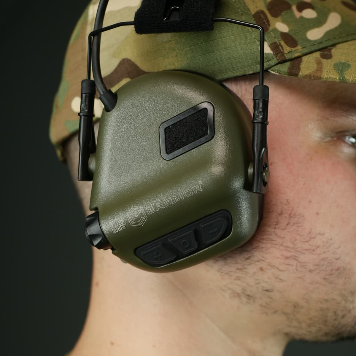 Цифрові активні ззахисні навушники Earmor M32 PLUS Олива — фото 10