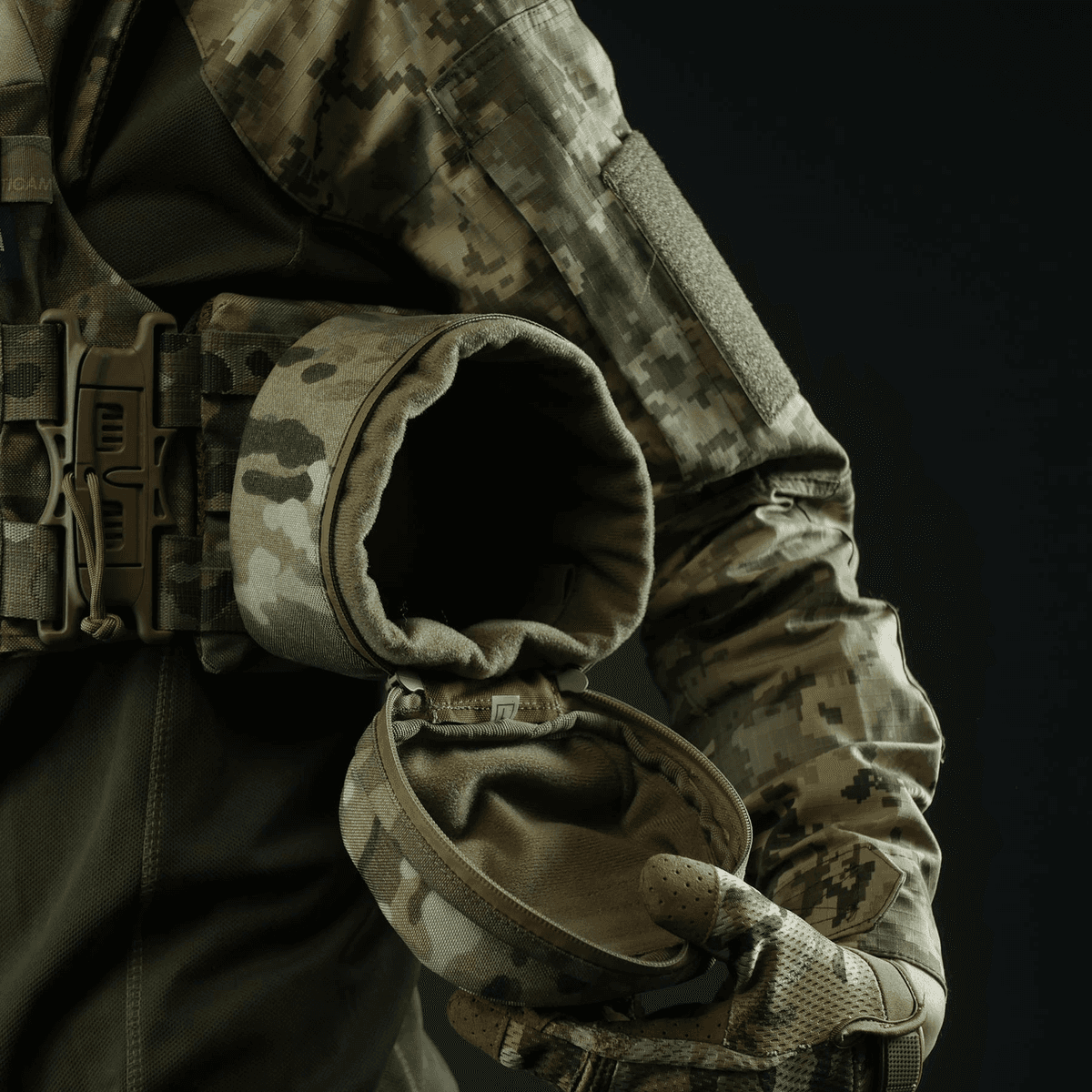 Підсумок Militex (M) для захисту навушників навушники Cordura original USA Мультикам — фото 9