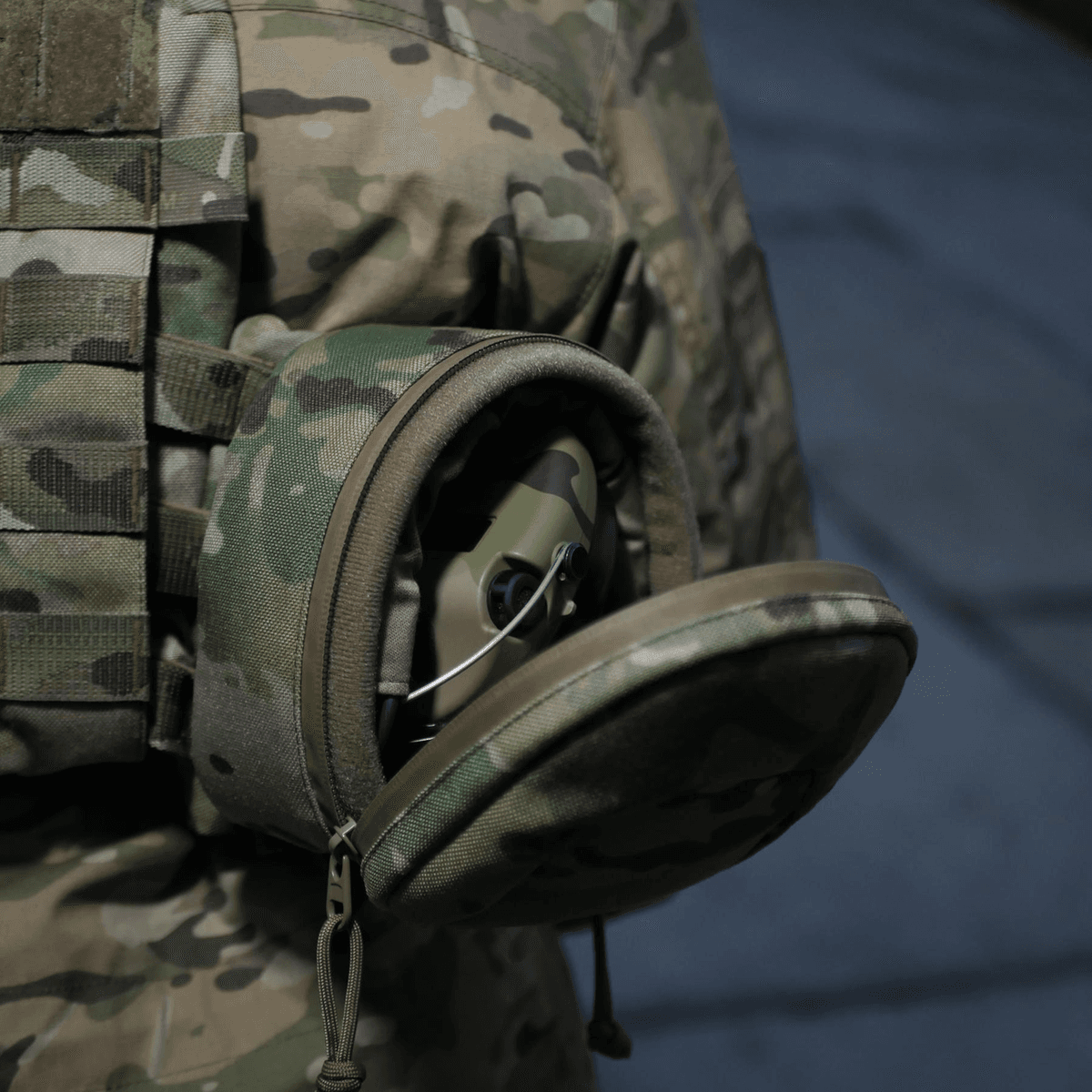 Підсумок Militex (L) для захисту навушників навушники Cordura original USA Мультикам — фото 7