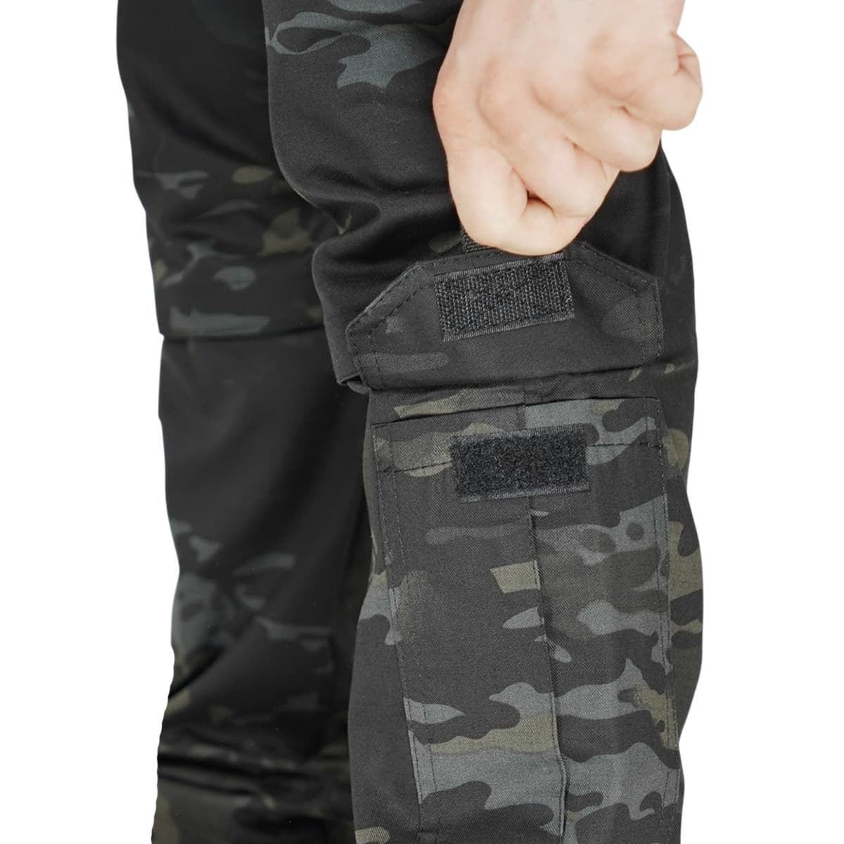 Тактичні штани UA Twill Black Multicam з посиленими колінами та 8 кишенями (S) — фото 4
