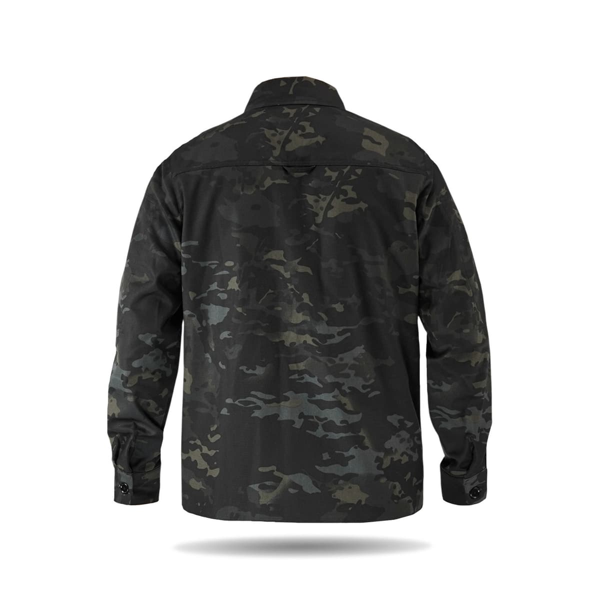 Сорочка тактична Operator 5 Twill чорний мультикам на ґудзиках — фото 2