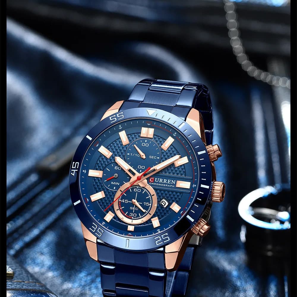 Curren 8417 Blue-Gold — фото 3