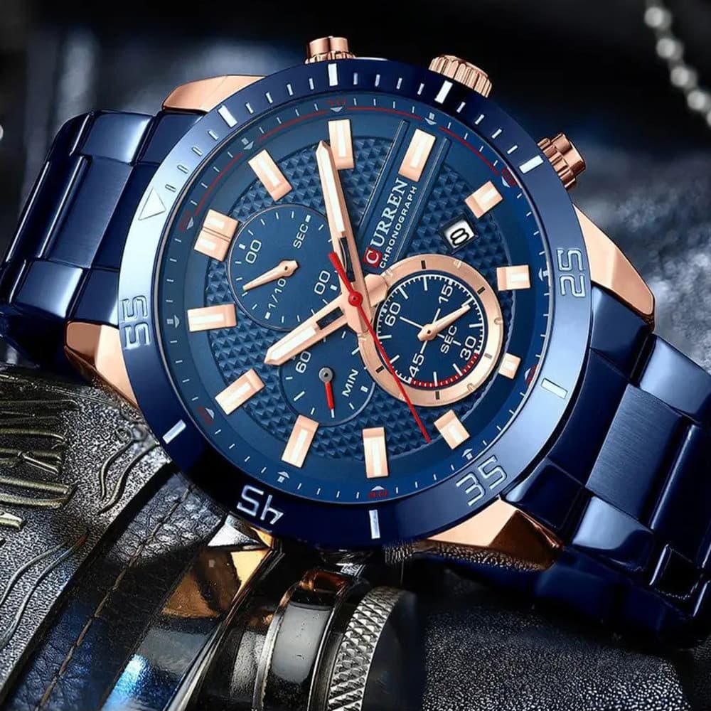Curren 8417 Blue-Gold — фото 4